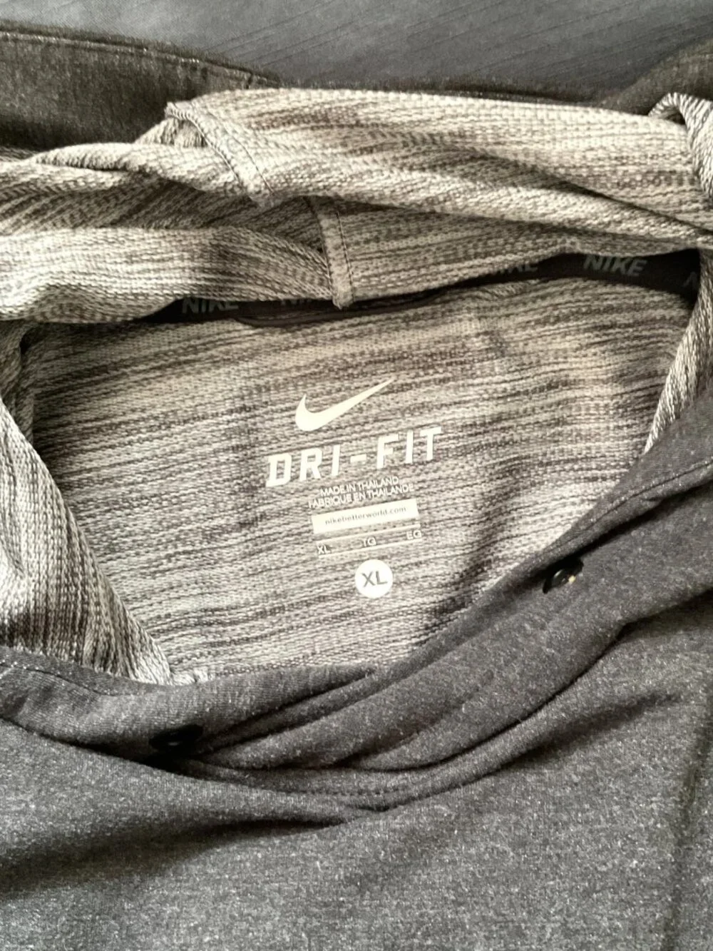 Nike Men’s Size XL Dri-Fit Touch Fleece Sleeveless Pullover Hoodie
